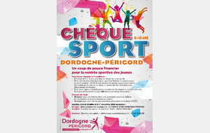 Le chèque sport Dordogne-Périgord est de retour pour une nouvelle saison